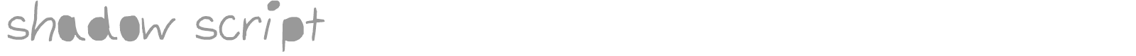 shadow script font preview